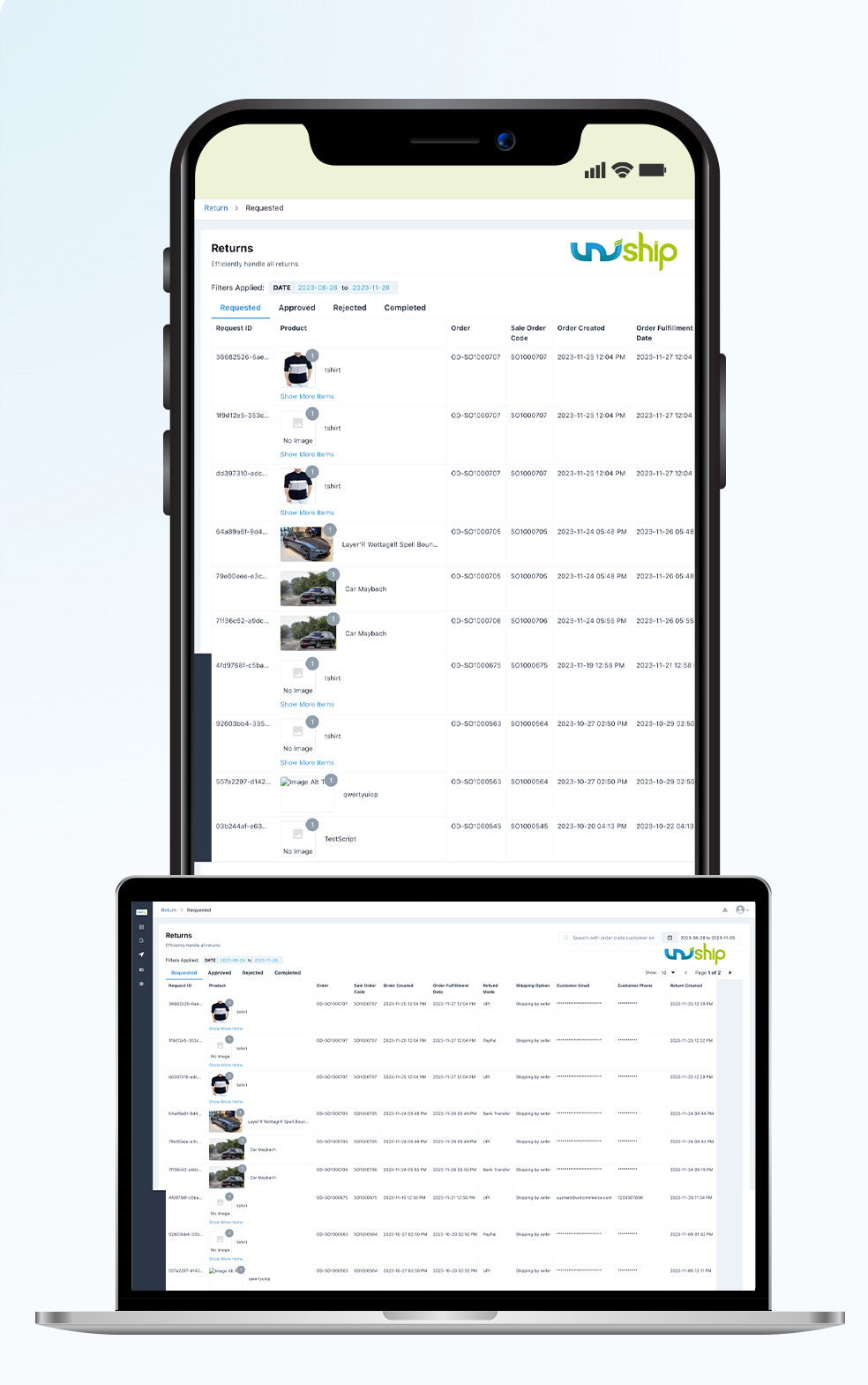 automated pickup of returns