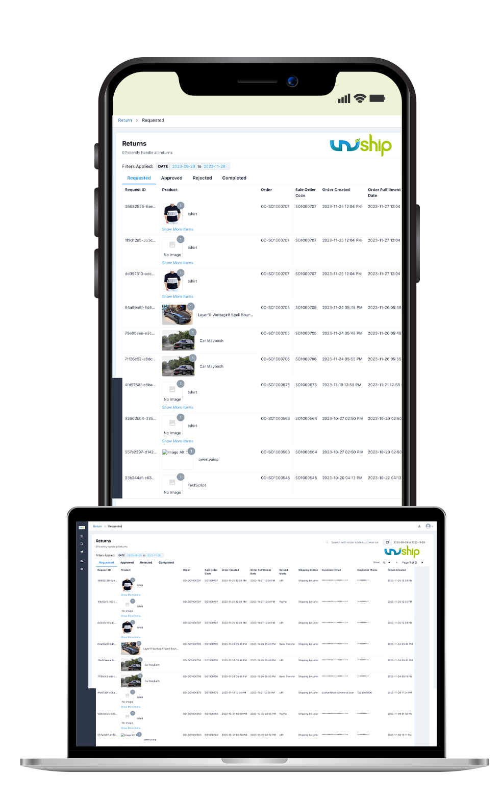 automated pickup of returns